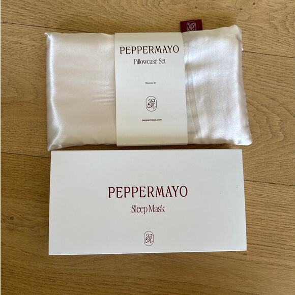Peppermayo - Pillowcase Set & Sleepmask in Ivory - Picture 1 of 4